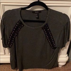 Laced up shirt